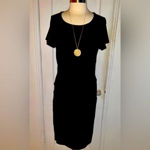 Diane Von Furstenberg Black Bandage Dress 12